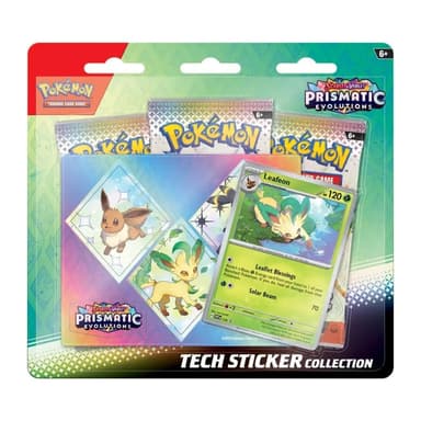 Pokemon Prismatic Evolutions Tech Sticker 3 Pack