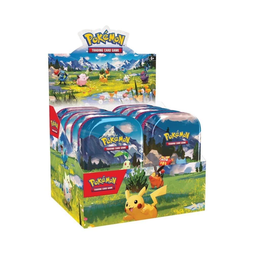 Pokemon TCG Mega Evolution Heroes Mini Tin Display (10 Tins)