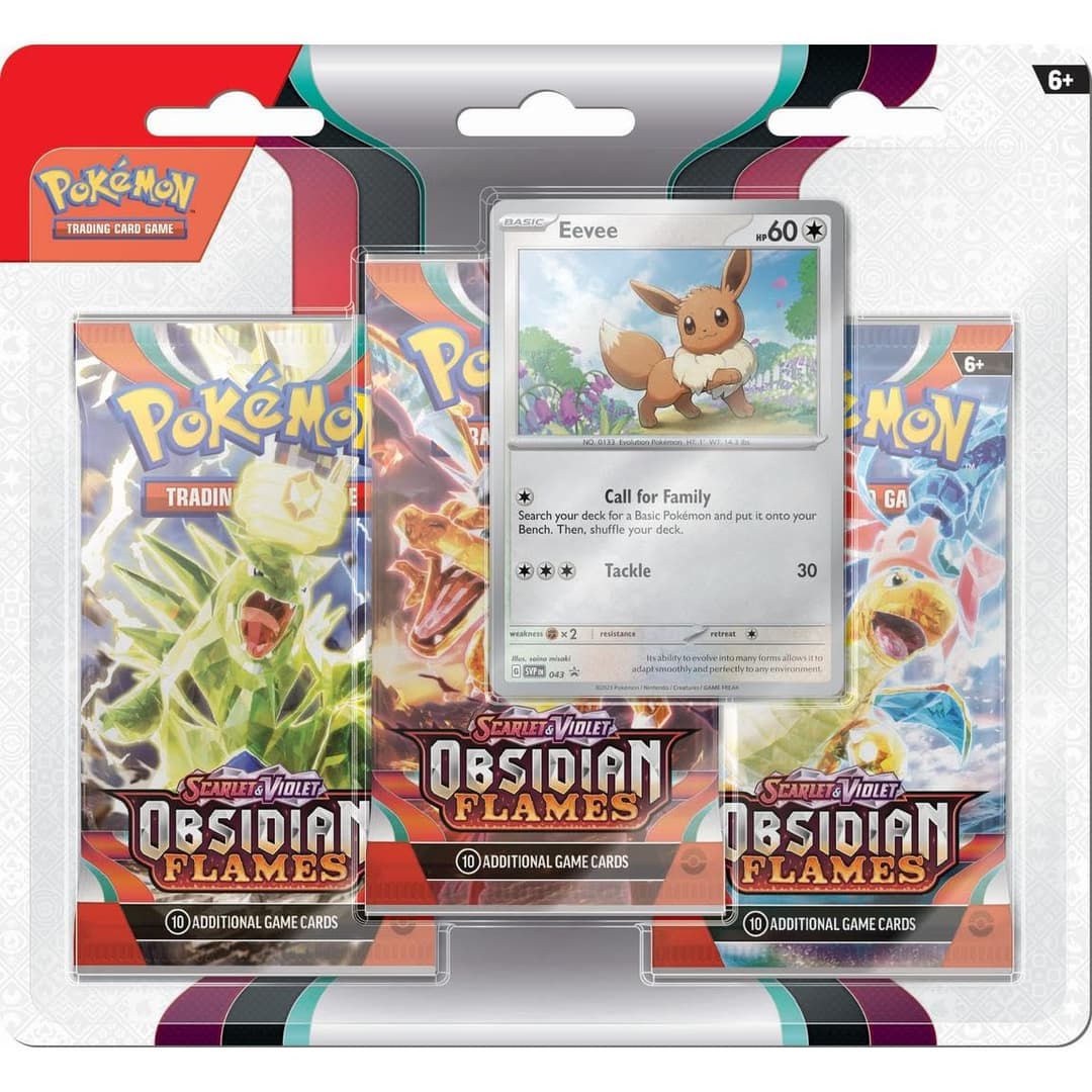 Pokemon TCG Obsidian Flames 3-Pack Blister