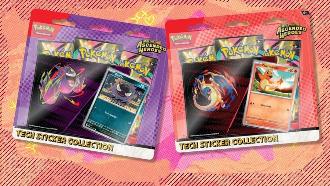 Pokemon TCG Mega Evolution Ascended Heroes Tech Sticker 3-Pack